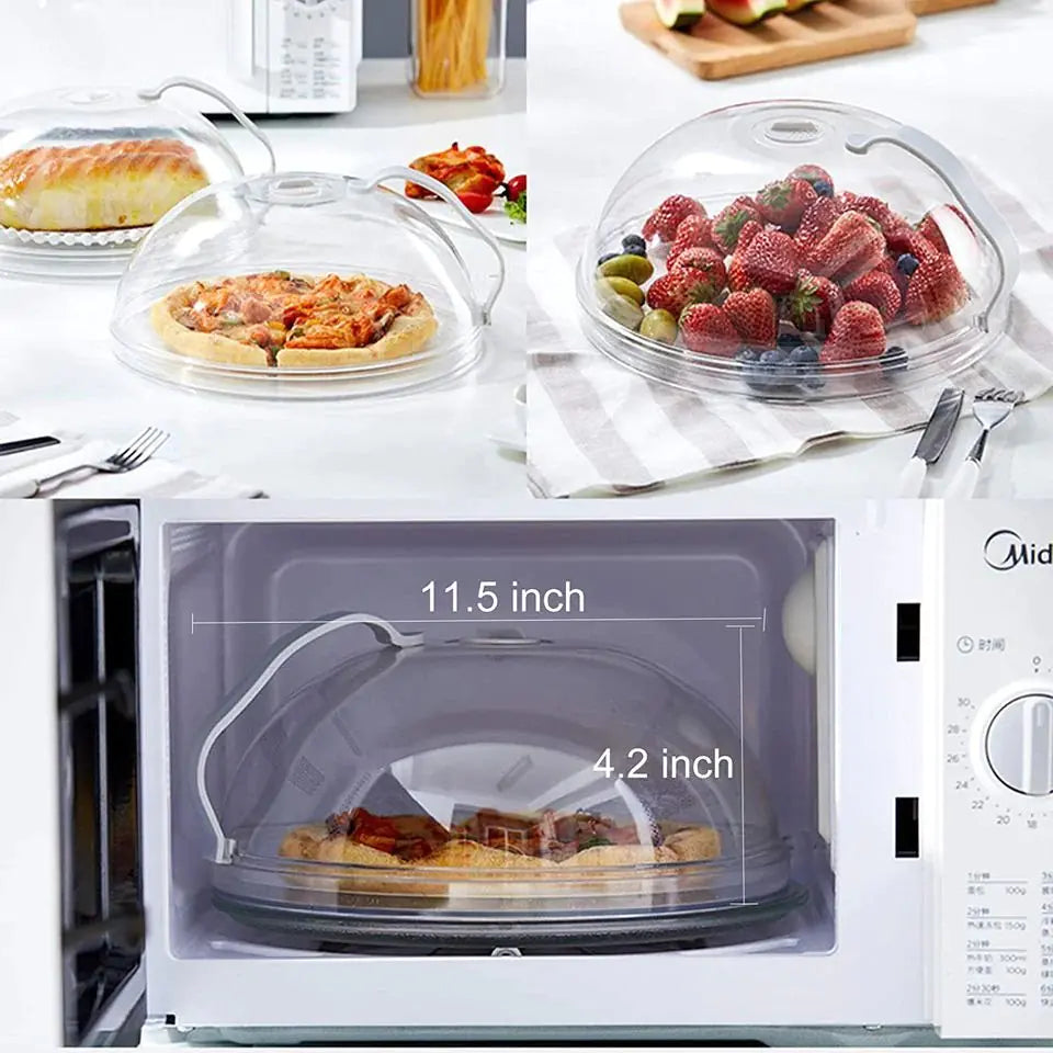 Microwave Food Cover -Transparent High-temperature Resistant Plastic Cover