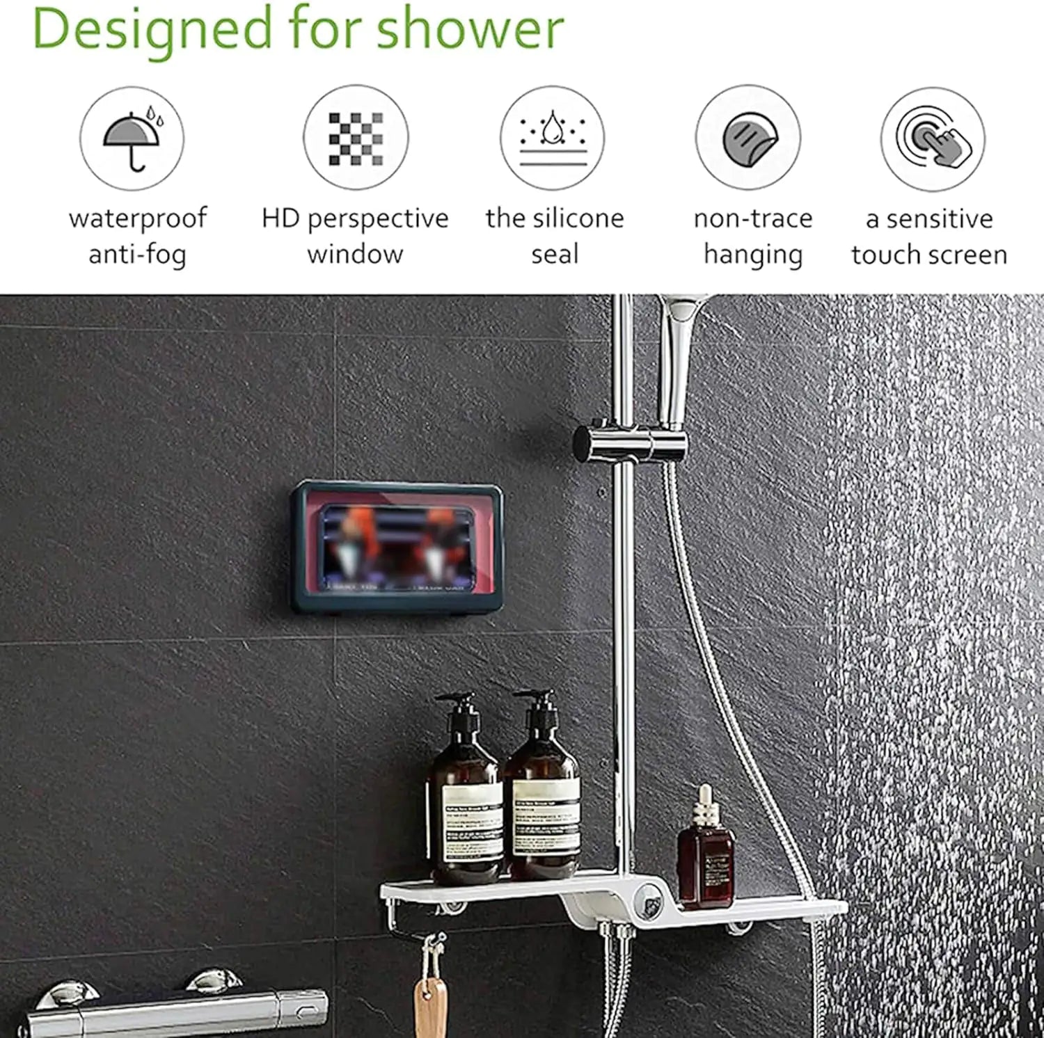 Waterproof Wall Mount Phone Holder